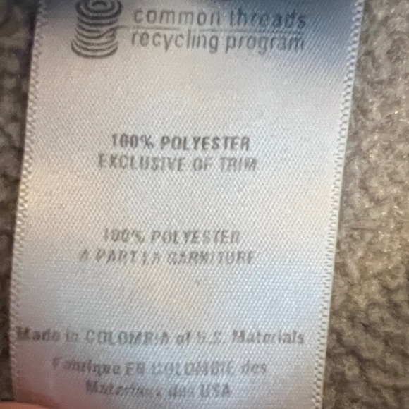 Patagonia Men's Gray Sweater with Red Trim Fleece Snap up collar pocket Size XL - Picture 7 of 10